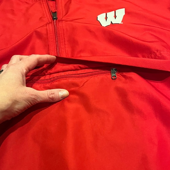 Wisconsin waterproof hooded rain pullover anorak jacket. - Picture 4 of 4